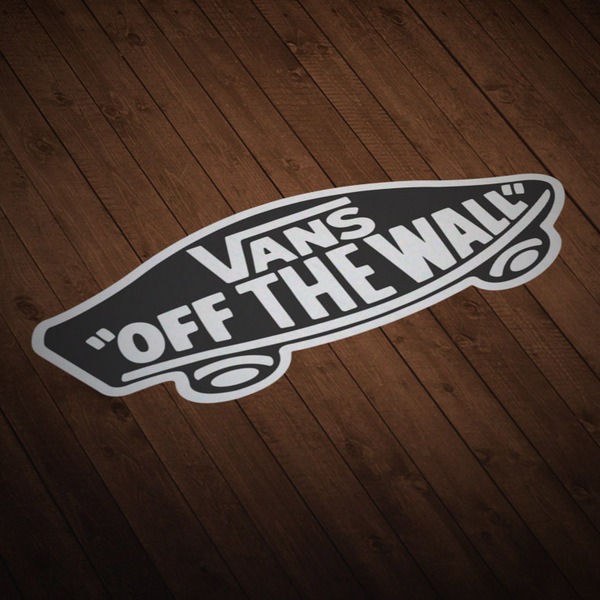 Aufkleber: Vans off the wall schwarz