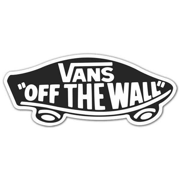 Aufkleber: Vans off the wall schwarz