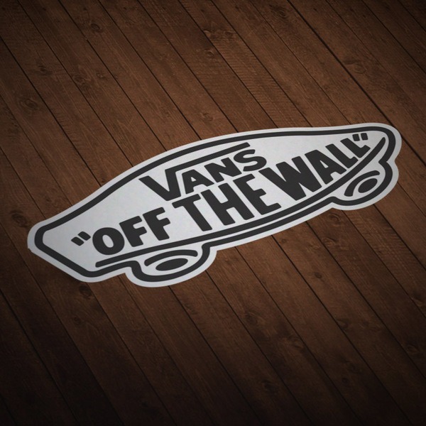 Aufkleber: Vans off the wall weiß