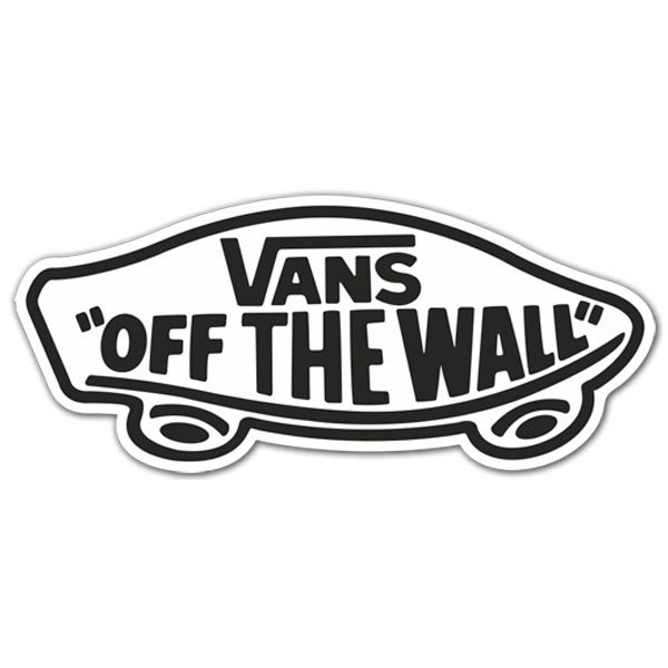 Aufkleber: Vans off the wall weiß
