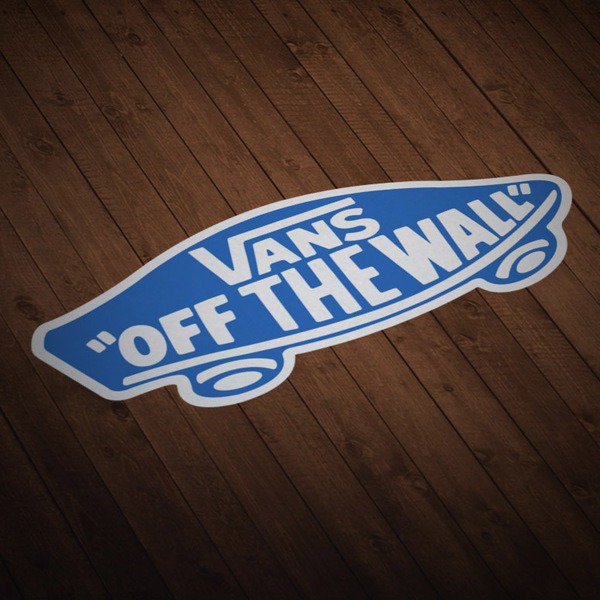 Aufkleber: Vans off the wall blau