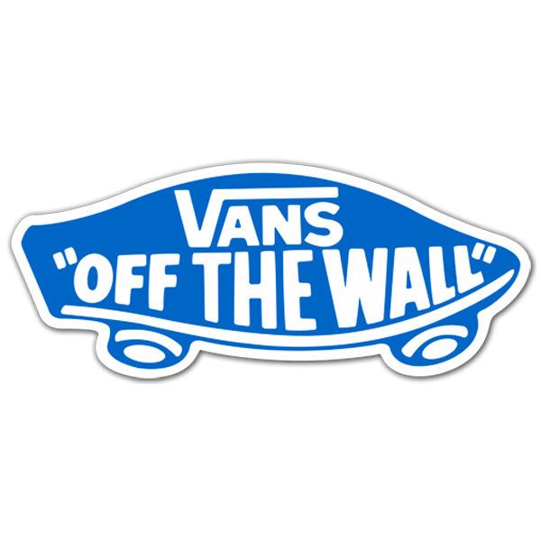 Aufkleber: Vans off the wall blau