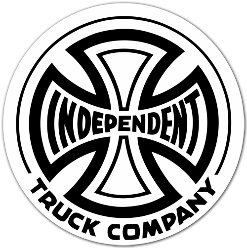 Aufkleber: Independent Truck Company weiß 0