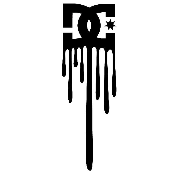 Aufkleber: DC Shoes Vertikales Logo