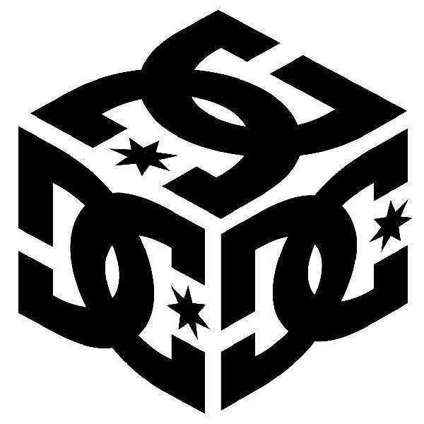 Aufkleber: DC Shoes Cube