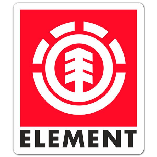 Aufkleber: Element rot