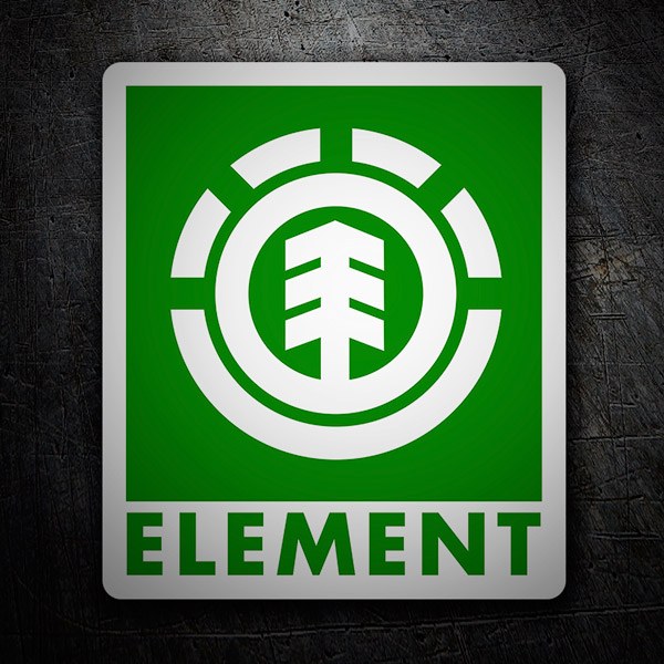 Aufkleber: Element grün