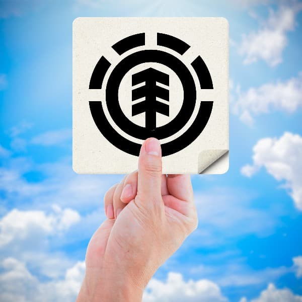 Aufkleber: Stilisiertes Element-Logo