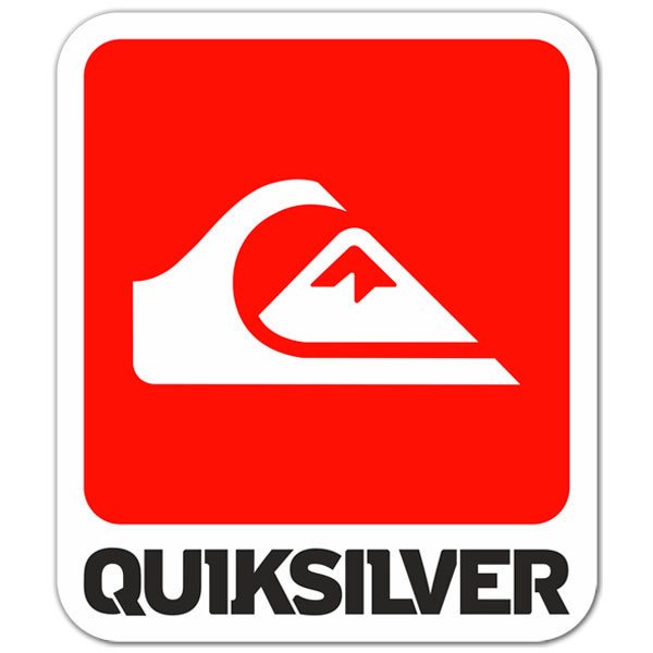 Aufkleber: Quiksilver Wave und Mountain