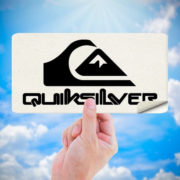 Aufkleber: Quiksilver Logo mit Buchstaben