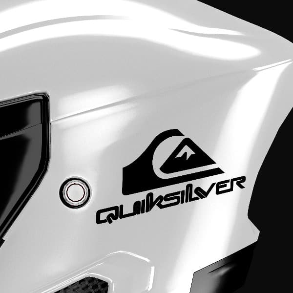 Aufkleber: Quiksilver Logo mit Buchstaben