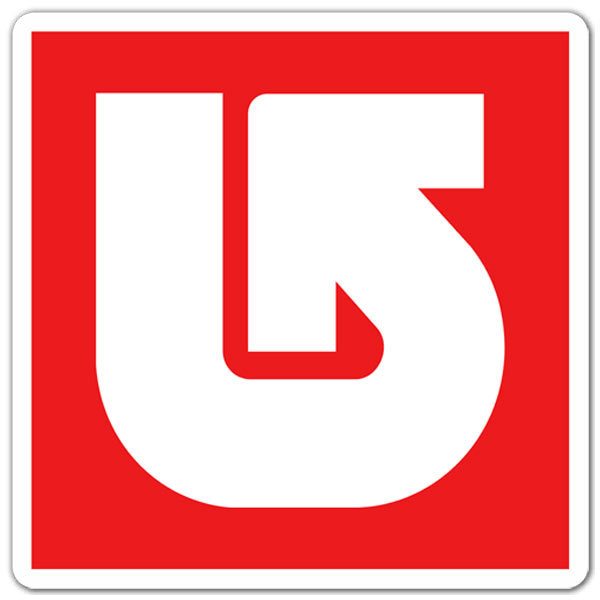Aufkleber: Burton rot logo