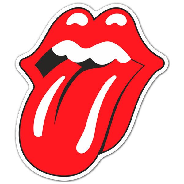 Aufkleber: The Rolling Stones color