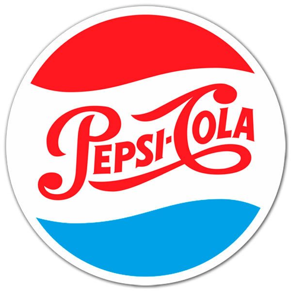 Aufkleber: Pepsi Cola Logo 1950