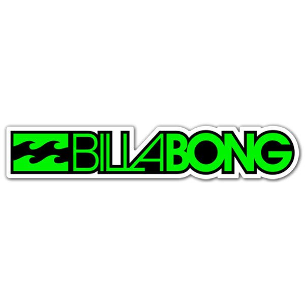 Aufkleber: Billabong Grün und schwarz