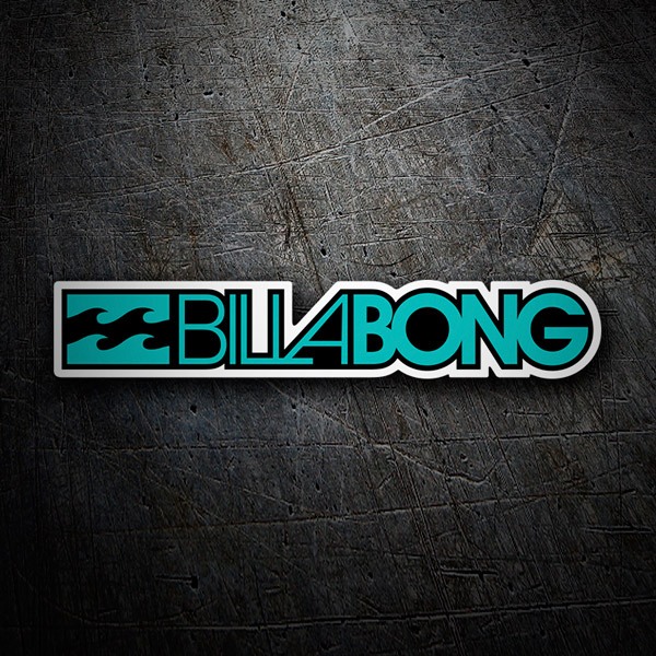 Aufkleber: Billabong türkisblau