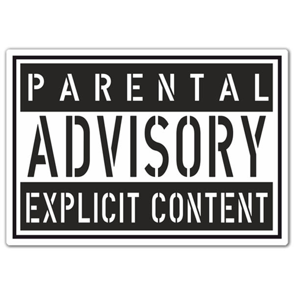 Aufkleber: Parental Advisory Explicit Content