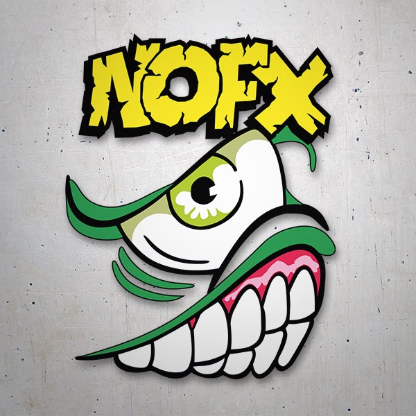 Aufkleber: Nofx punk rock logo