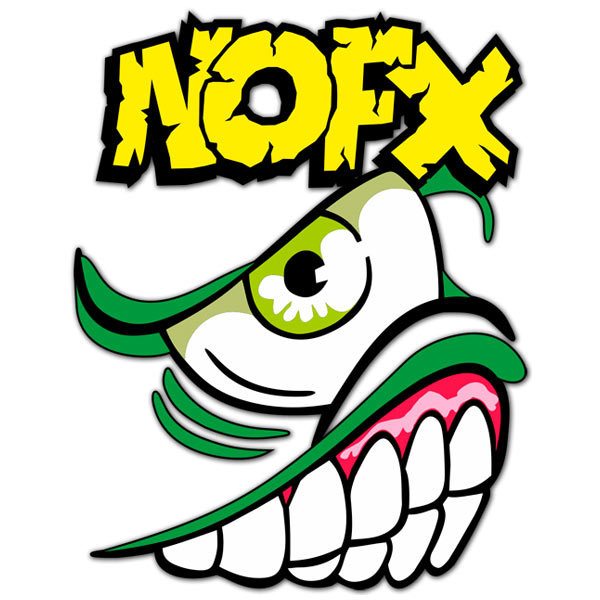 Aufkleber: Nofx punk rock logo