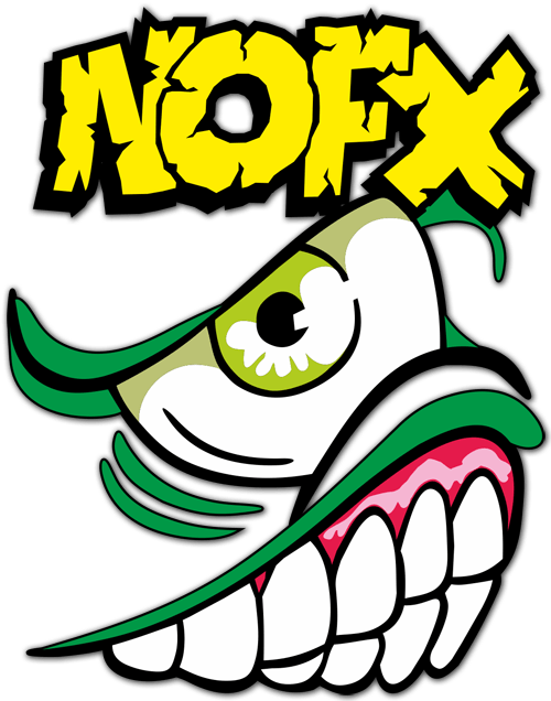 Aufkleber: L&auml;chelndes Punk-Logo NOFX
