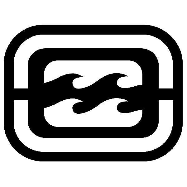Aufkleber: Billabong invertiertes Logo