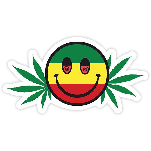 Aufkleber: Emoji Marihuana