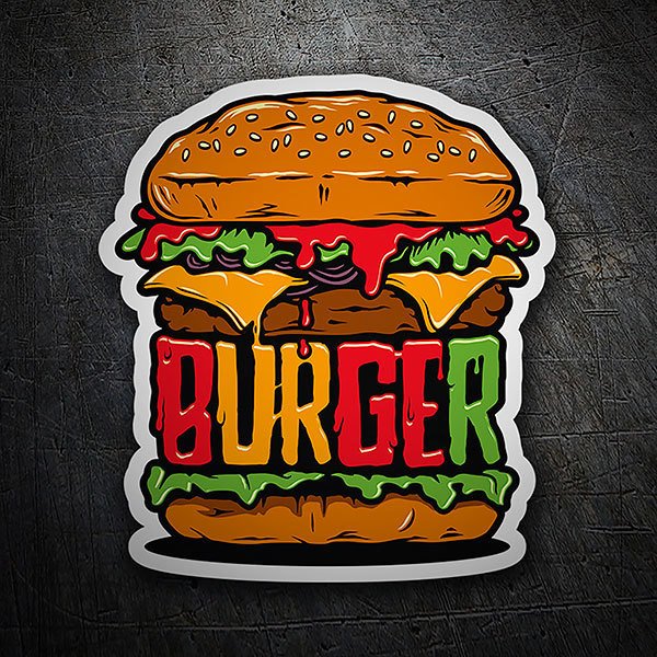 Aufkleber: Burger