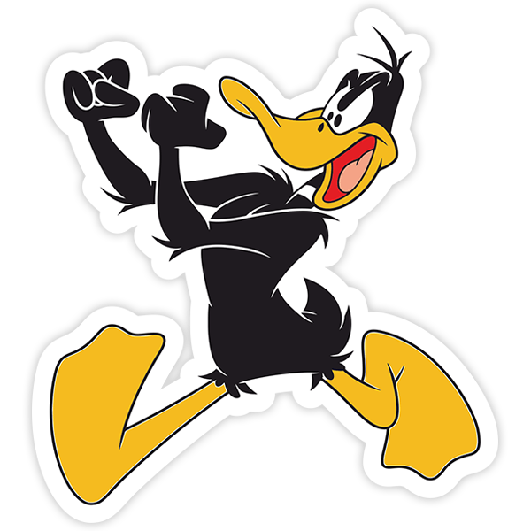 Aufkleber: Daffy Duck in Aktion