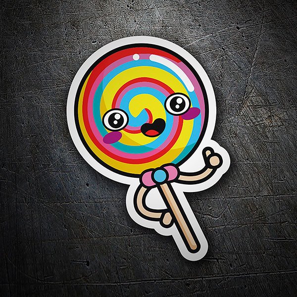 Aufkleber: Fröhlicher Lolli
