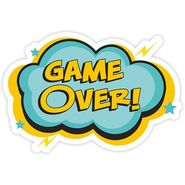 Aufkleber: Game Over