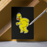 Aufkleber: Homer Simpson läuft nackt 6