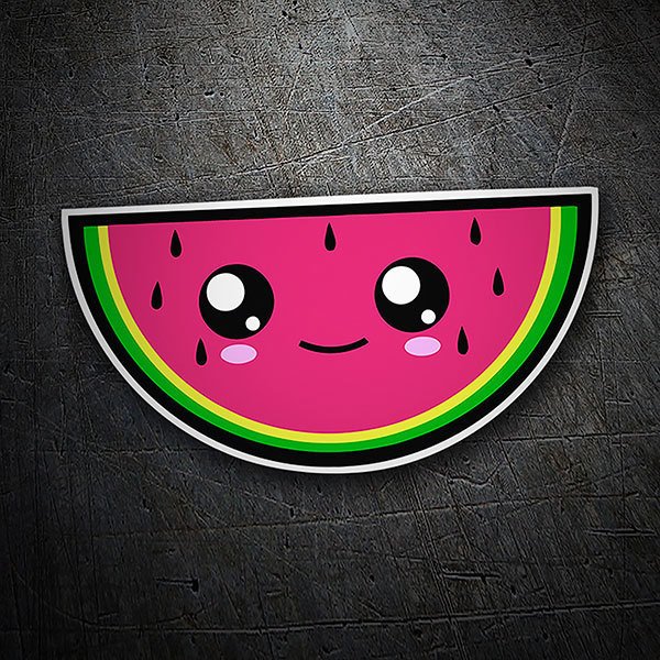 Aufkleber: Fröhliche Wassermelone