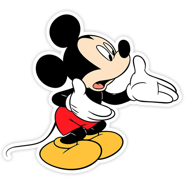 Aufkleber: Micky Maus spricht 0