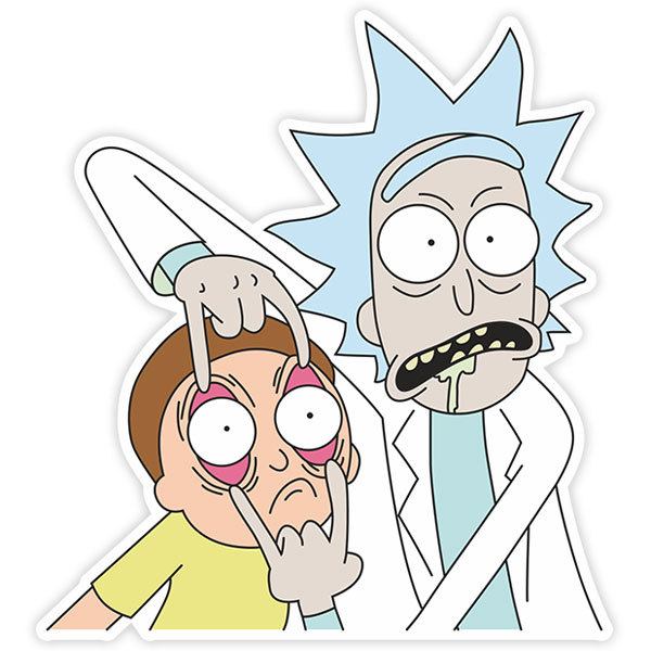 Aufkleber: Rick und Morty