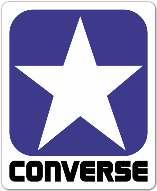 Aufkleber: Converse blau