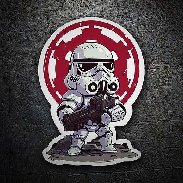 Aufkleber: Stormtrooper im Cartoon-Stil