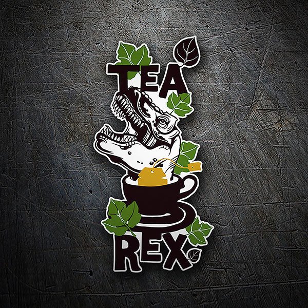 Aufkleber: Tea Rex 1