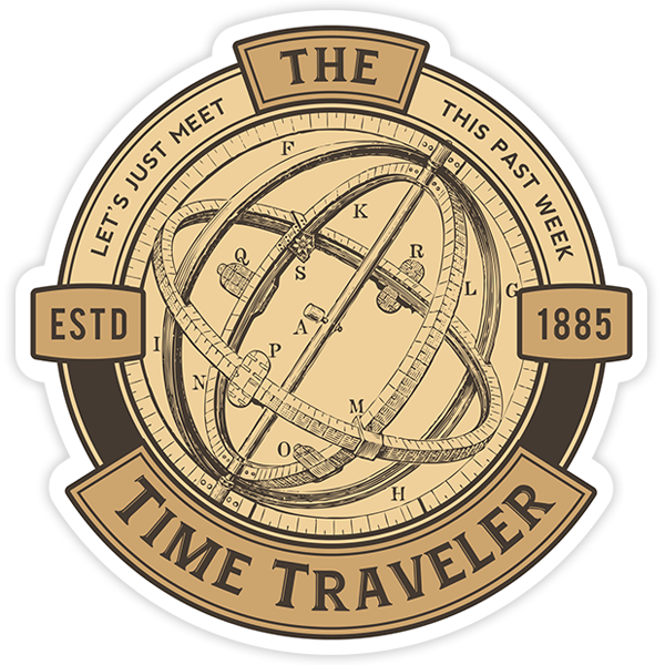 Aufkleber: Time Traveler Astrolabium