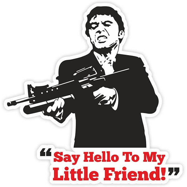 Aufkleber: Scarface say Hello