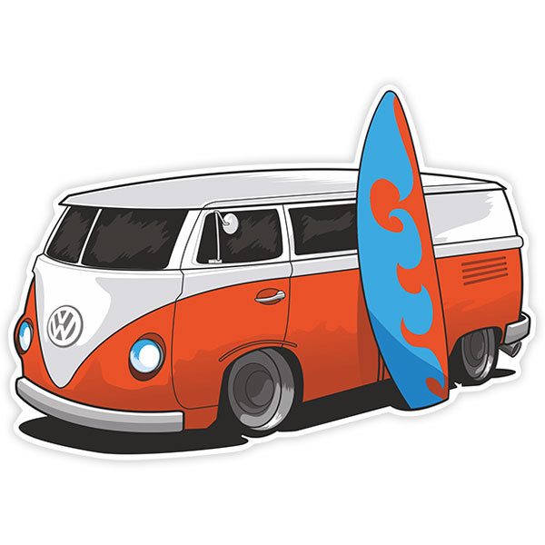 Aufkleber: Surf-Van