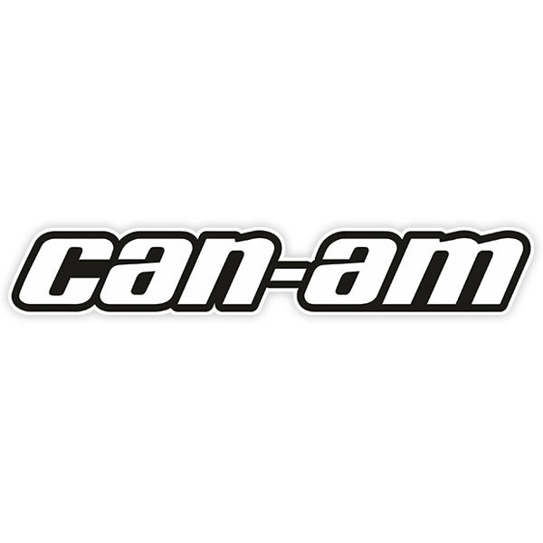 Aufkleber: Can-Am Typografie