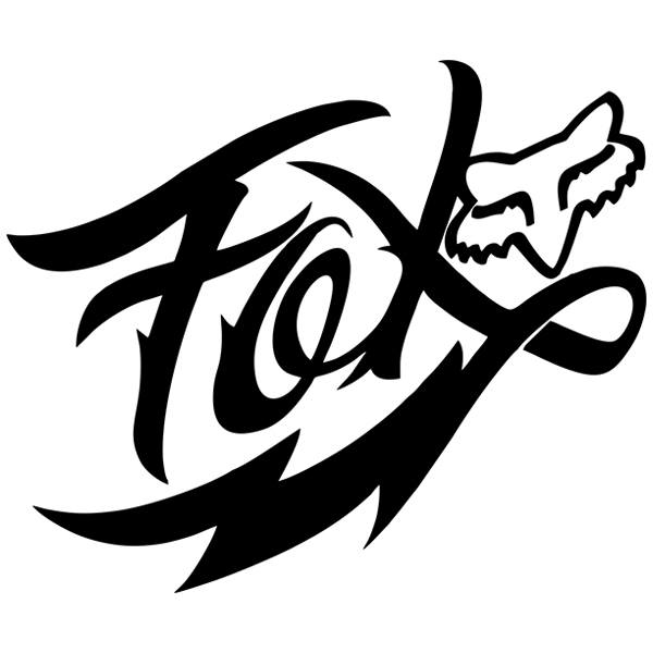 Aufkleber: Fox graffiti