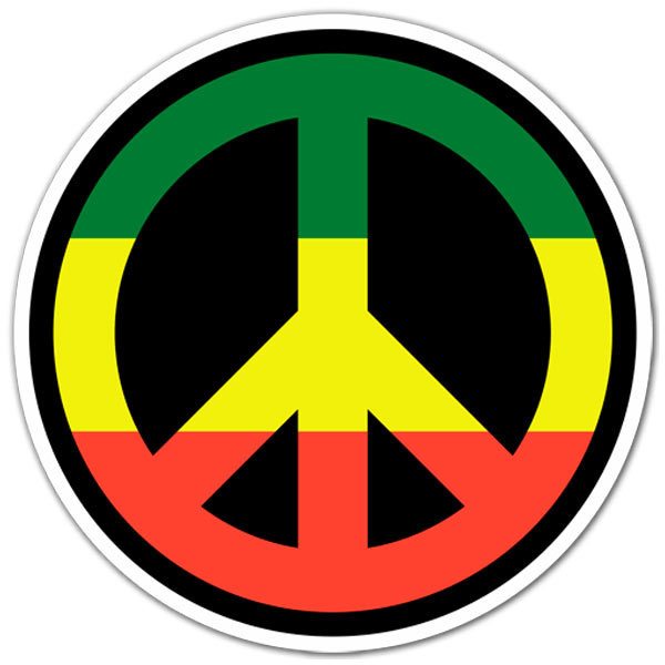 Aufkleber: Frieden in Jamaika