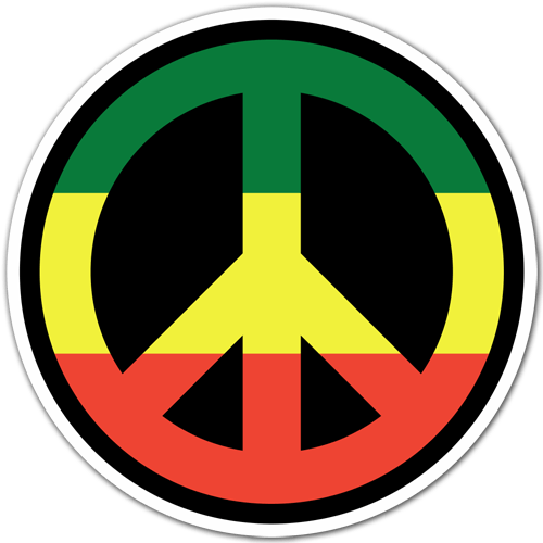 Aufkleber: Frieden in Jamaika