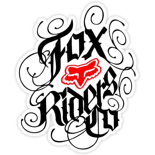 Aufkleber: Fox Riders Co tattoo