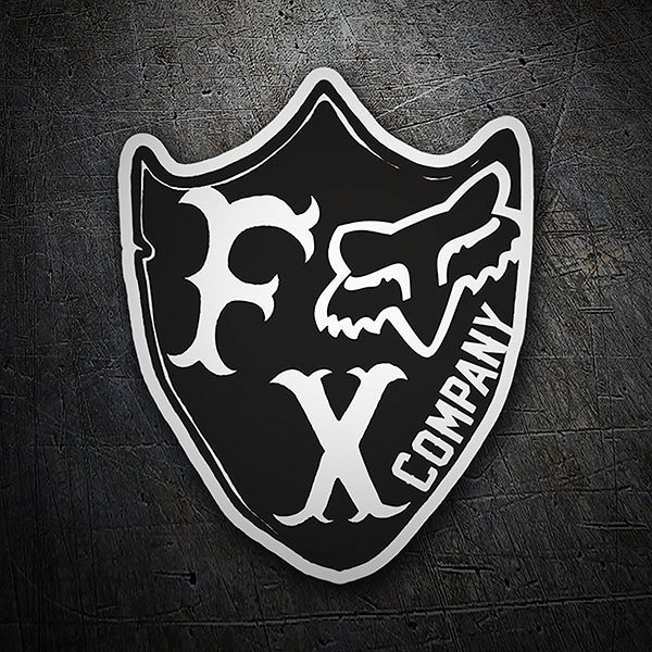 Aufkleber: Fox Racing Company Schild