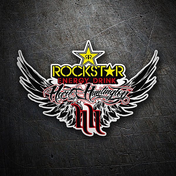 Aufkleber: Rockstar hart and huntington