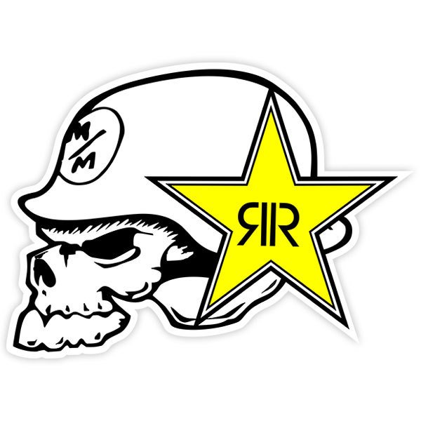 Aufkleber: Logo Metal Mulisha Rockstar