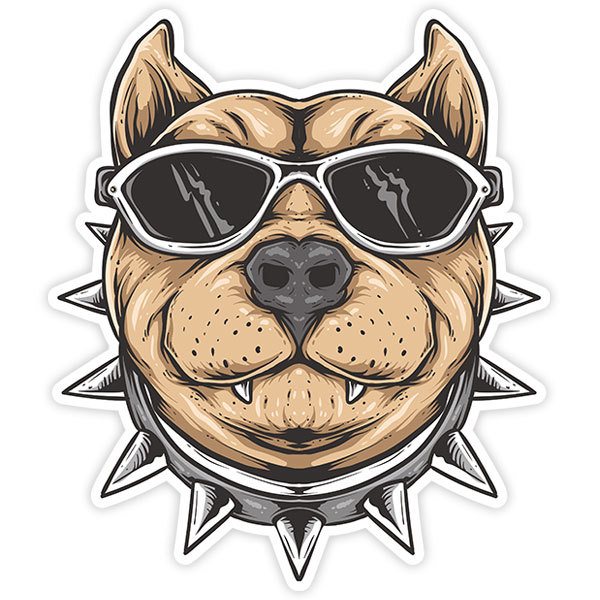 Aufkleber: Pitbull Cool