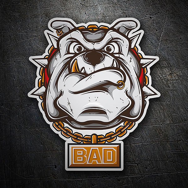 Aufkleber: Bulldog Bad